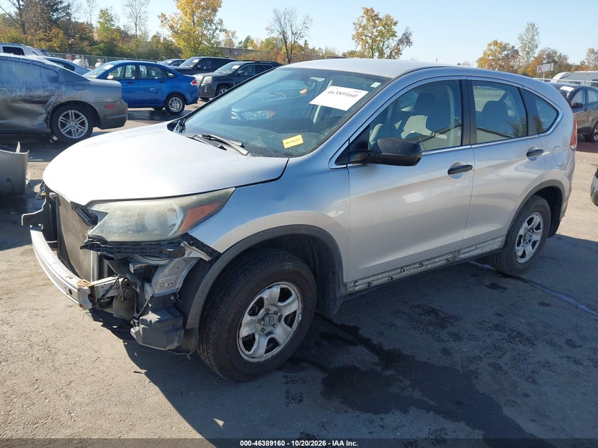 2014 Honda Cr-V Lx, Right Side, IAAI, VIN 2HKRM4H37EH701274 — photo 2