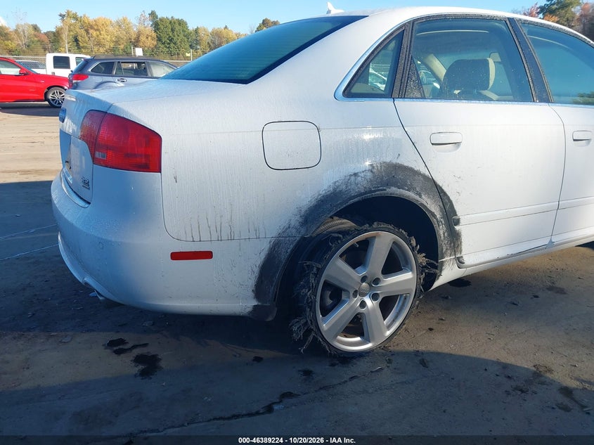 AUDI A4 2008 VIN WAUDH78E48A052351