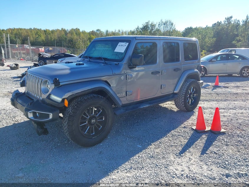 Vin: 1c4hjxen9jw251708, lot: 46889587, jeep wrangler unlimited sahara 4x4 20182