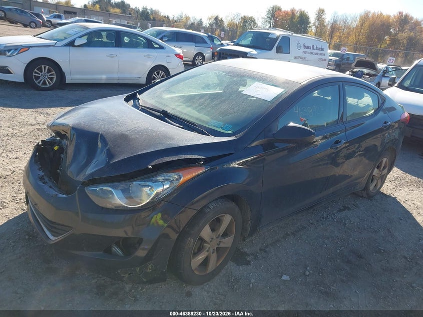 Vin: kmhdh4ae7du885819, lot: 46889588, hyundai elantra gls 20132