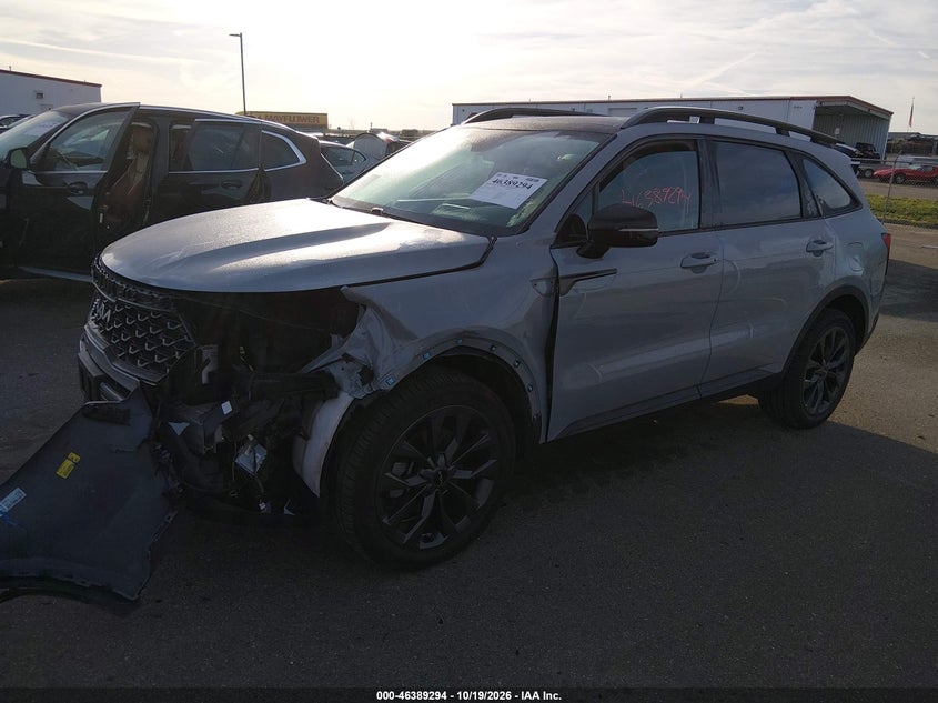 Vin: 5xyrhdlf2pg186636, lot: 46889652, kia sorento x-line ex 20232