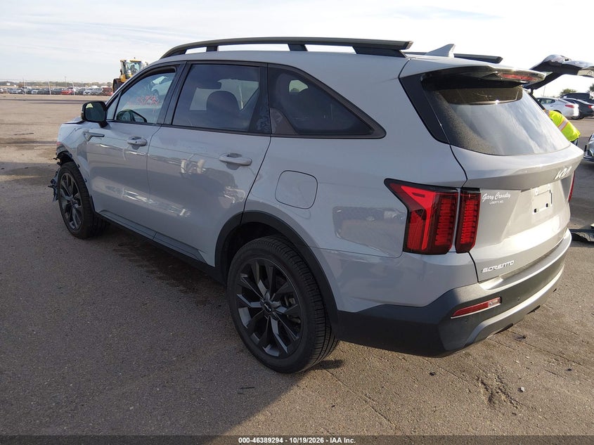 Vin: 5xyrhdlf2pg186636, lot: 46889652, kia sorento x-line ex 20233
