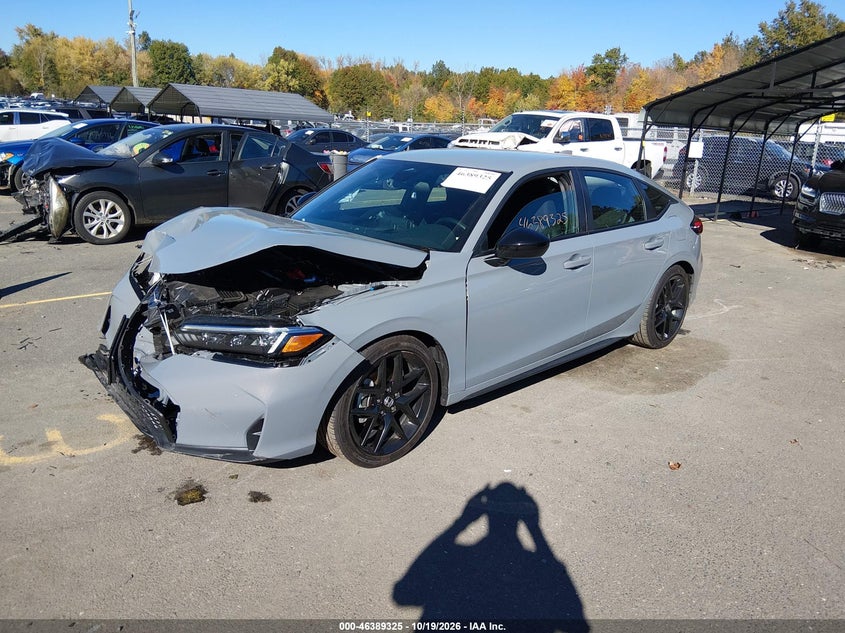 2026 Honda Civic Sport, Front End, IAAI, VIN 19XFL2H80TE031784 — photo 2