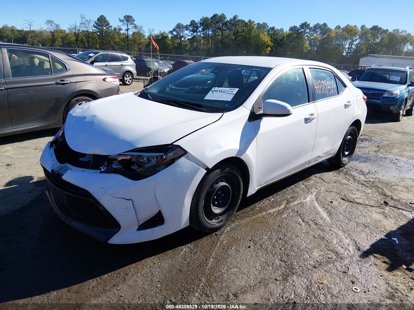 2019 Toyota Corolla Le, Удар спереди, IAAI, VIN 2T1BURHE3KC214605 — фото 2