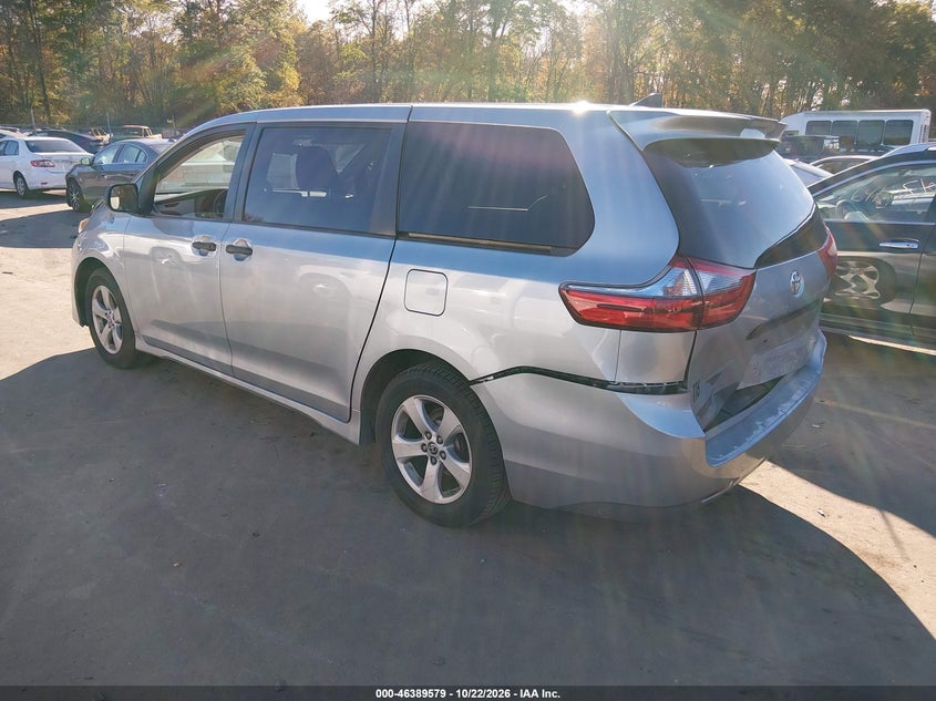 Vin: 5tdzz3dc2ls075383, lot: 46889937, toyota sienna l 20203