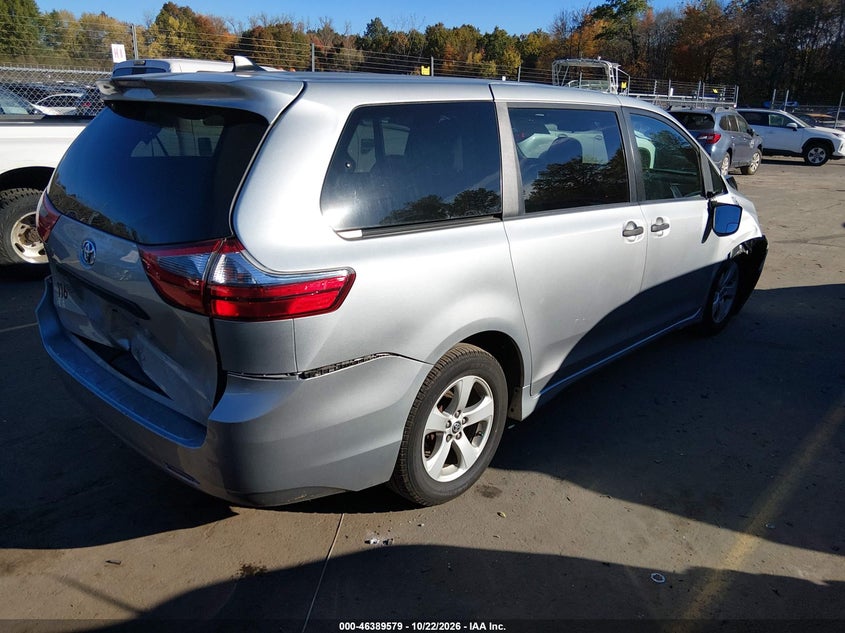 Vin: 5tdzz3dc2ls075383, lot: 46889937, toyota sienna l 20204