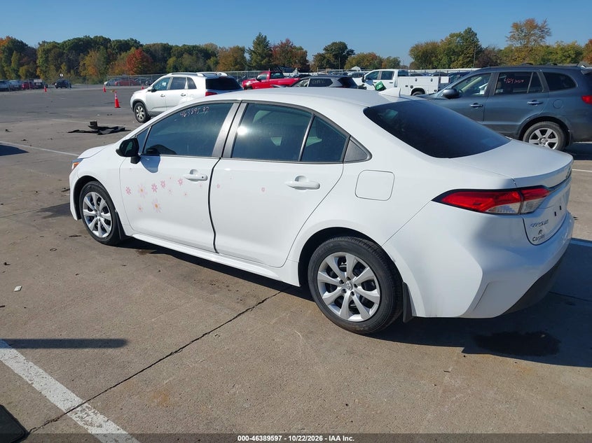 Vin: 5yfb4mde0sp286855, lot: 46889955, toyota corolla le 20253