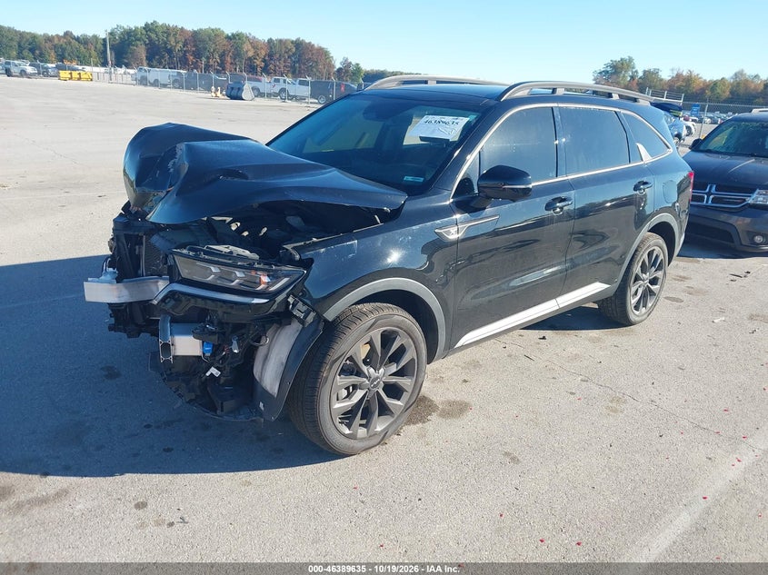 Vin: 5xyrkdlf7ng086854, lot: 46889993, kia sorento x-line sx prestige 20222