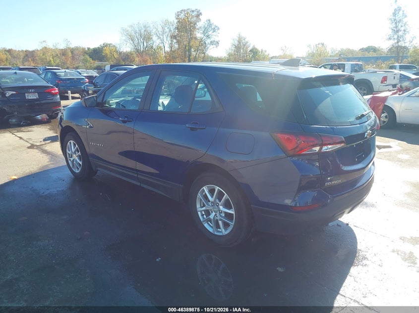 Vin: 3gnaxheg6pl158495, lot: 46890233, chevrolet equinox fwd ls 20233