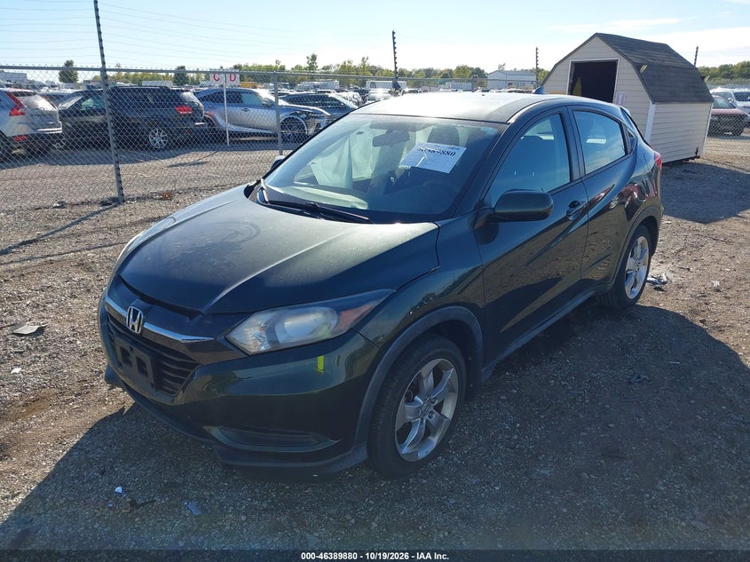 Vin: 3czru5h30gm722223, lot: 46890238, honda hr-v lx 20162