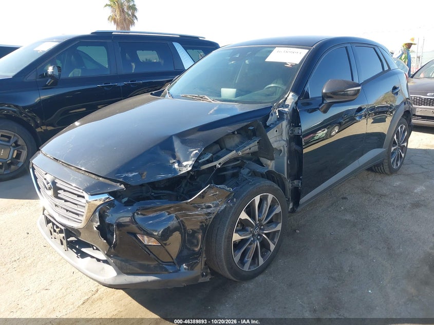 Vin: jm1dkdc70k0421571, lot: 46890251, mazda cx-3 touring 20192