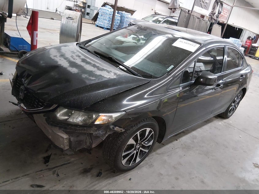 Vin: 19xfb2f81de038170, lot: 46890310, honda civic ex 20132