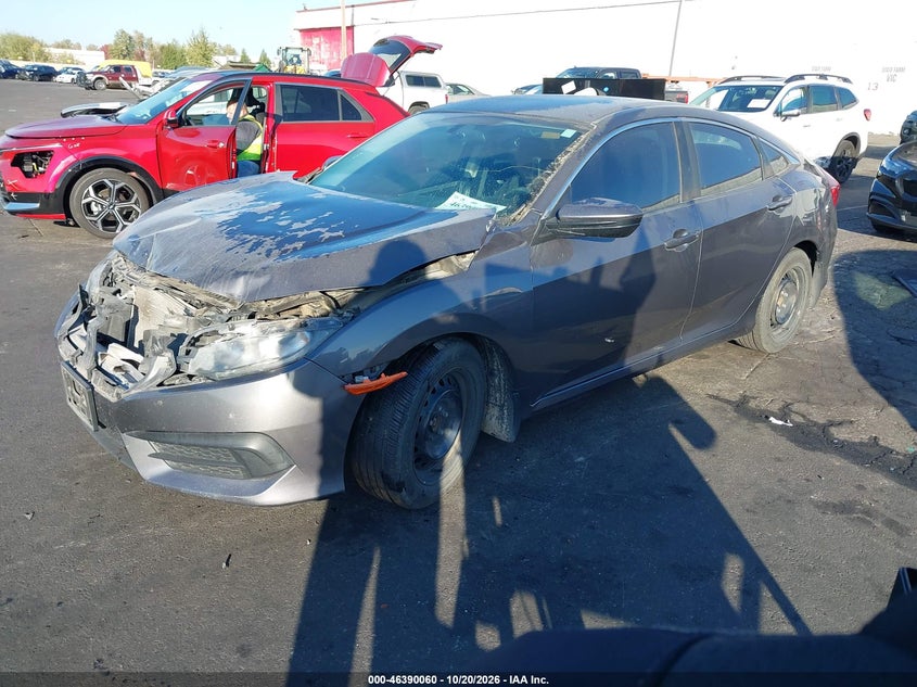 2016 Honda Civic Lx, Front End, IAAI, VIN 2HGFC2F51GH576560 — photo 2