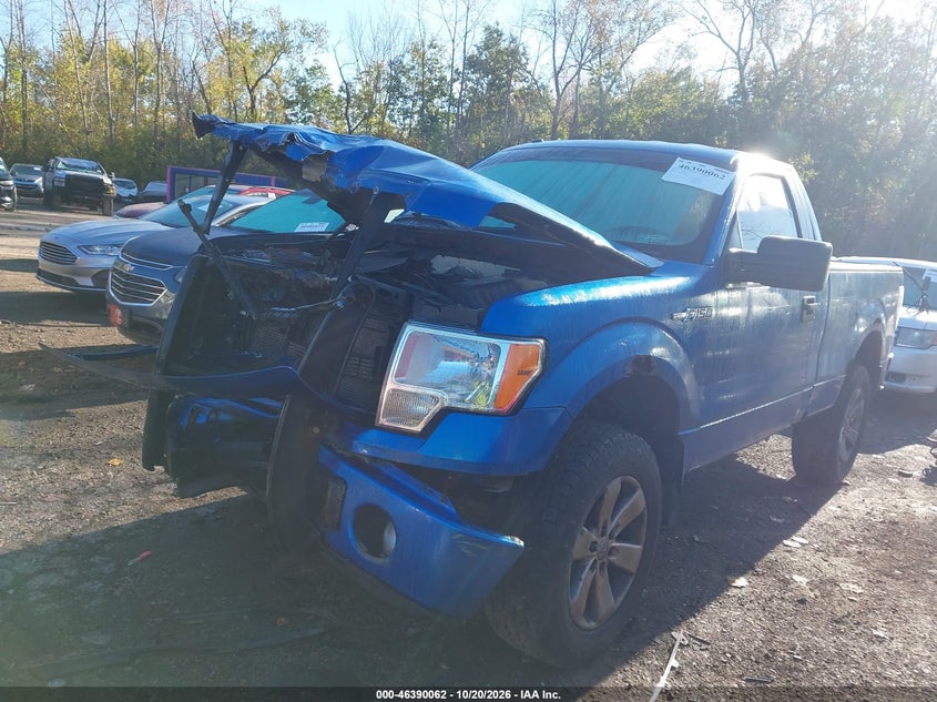 2013 Ford F-150 Stx, Удар спереди, IAAI, VIN 1FTMF1EF6DKF88967 — фото 2