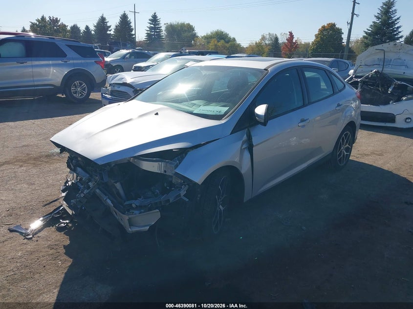 Vin: 1fadp3h29jl268605, lot: 46890439, ford focus sel 20182