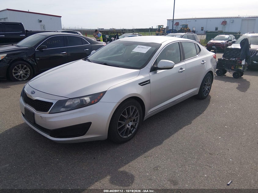 Vin: knagm4a70b5132782, lot: 46890470, kia optima lx 20112