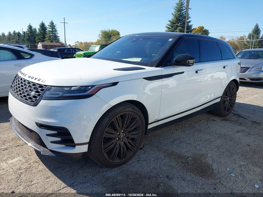 2021 Land Rover Range Rover Velar P340 R-Dynamic S, Front End, IAAI, VIN SALYT2EU9MA308701 — photo 2