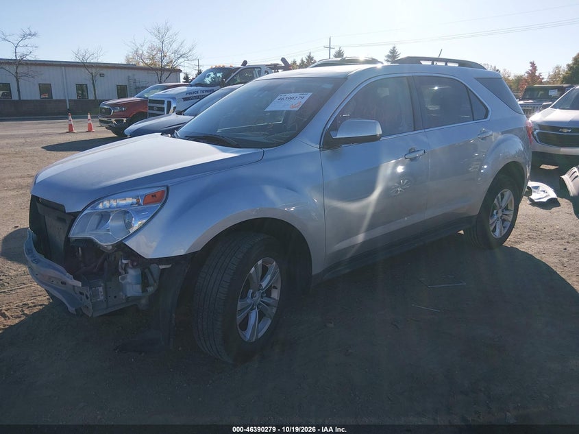 2013 Chevrolet Equinox 1Lt, Удар спереди, IAAI, VIN 2GNALDEK0D1108245 — фото 2
