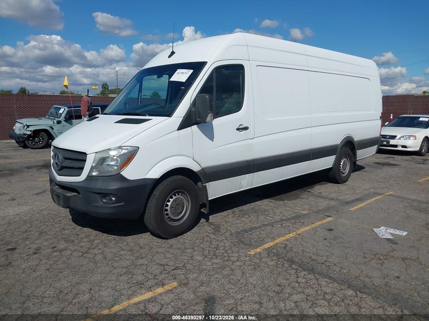 Vin: wd3pe8cd2jp633664, lot: 46890655, mercedes-benz sprinter 2500 high roof v6 20182