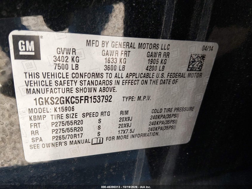 2015 GMC YUKON XL 1500 SLE · Photo 9