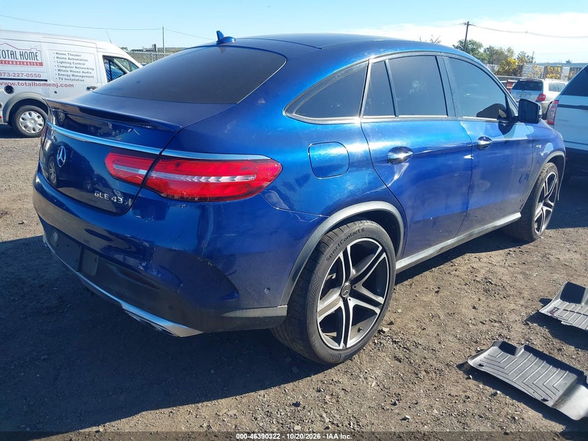 Vin: 4jged6eb9ha084151, lot: 46890680, mercedes-benz amg gle 43 coupe 4matic 20174