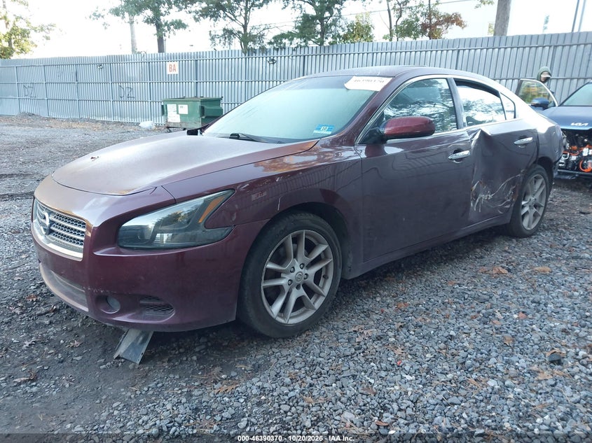 2009 Nissan Maxima 3.5 S, Неизвестно, IAAI, VIN 1N4AA51E09C813509 — фото 2