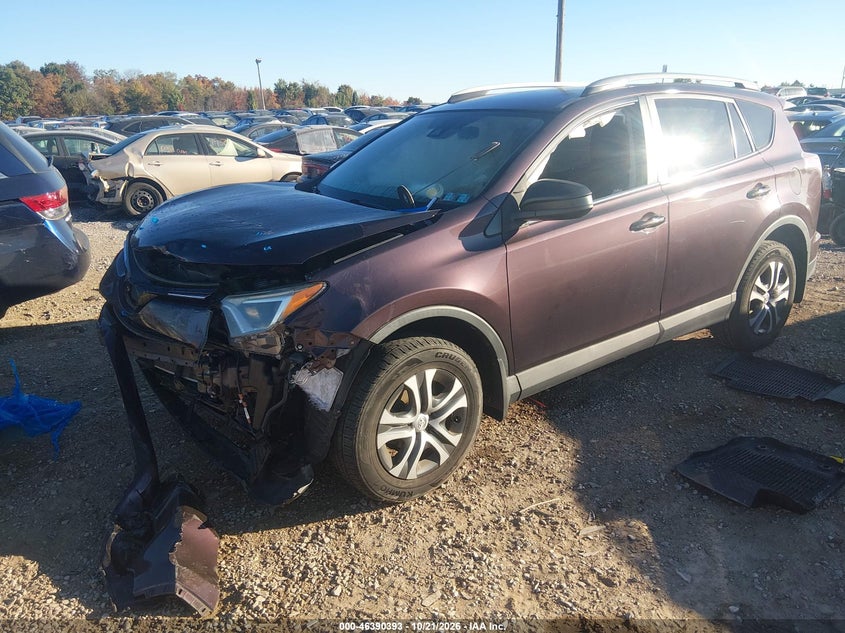 Vin: 2t3bfrev2hw641674, lot: 46890751, toyota rav4 le 20172