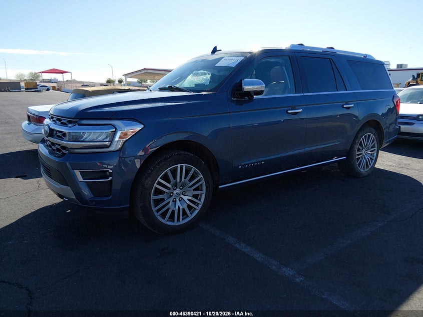 Vin: 1fmjk1mt6nea19201, lot: 46890779, ford expedition platinum max 20222