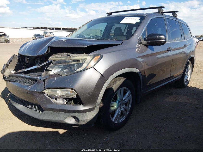 2016 Honda Pilot Lx, Обычный износ, IAAI, VIN 5FNYF5H15GB050237 — фото 2