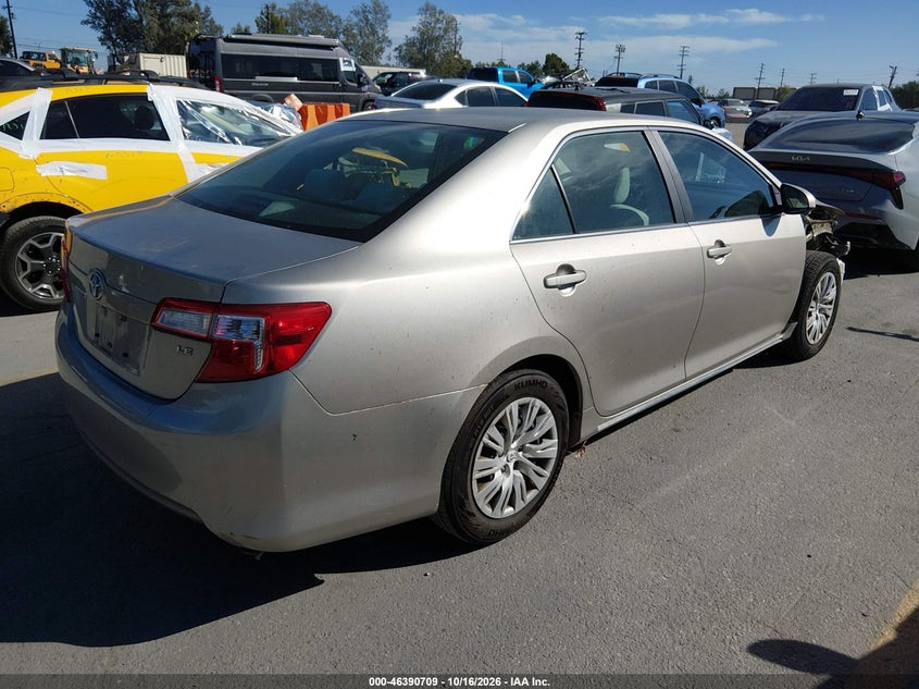 Vin: 4t4bf1fk4dr304812, lot: 46891067, toyota camry le 20134