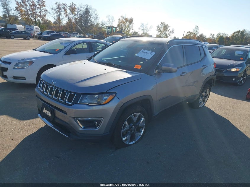 Vin: 3c4njdcb5jt234422, lot: 46891137, jeep compass limited 4x4 20182