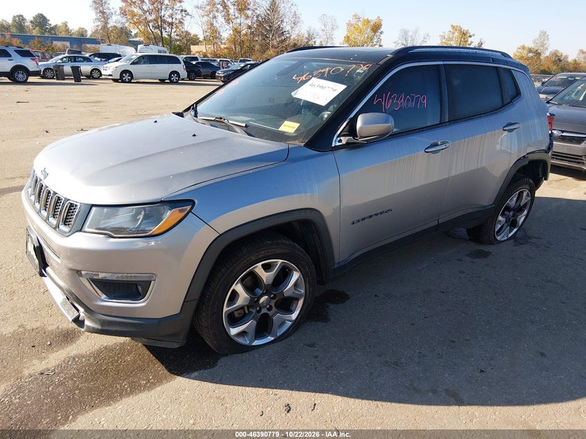 Vin: 3c4njdcb5jt234422, lot: 46891137, jeep compass limited 4x4 20182