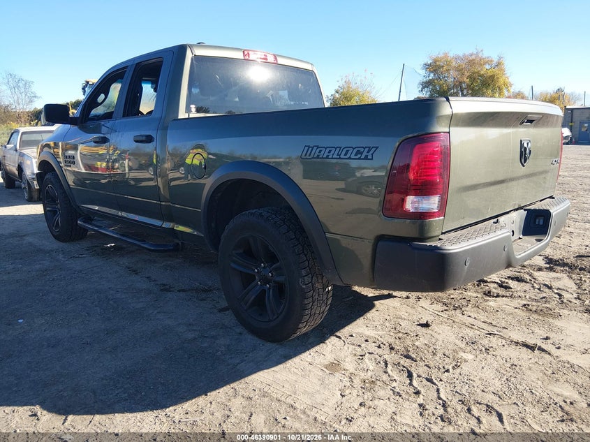 Vin: 1c6rr7gg7ms537247, lot: 46891259, ram 1500 classic warlock  4x4 6'4 box 20213
