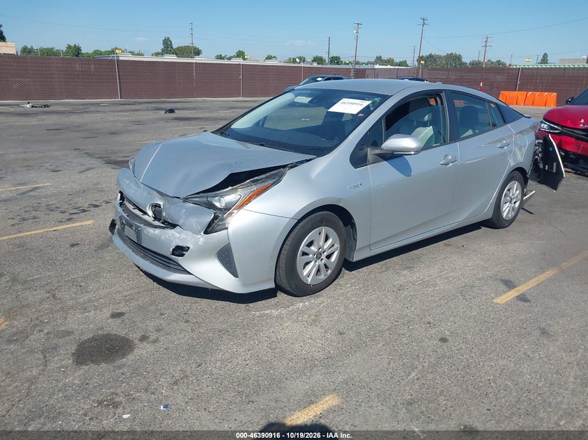 2017 Toyota Prius Two, Right Rear, IAAI, VIN JTDKBRFU2H3030970 — photo 2