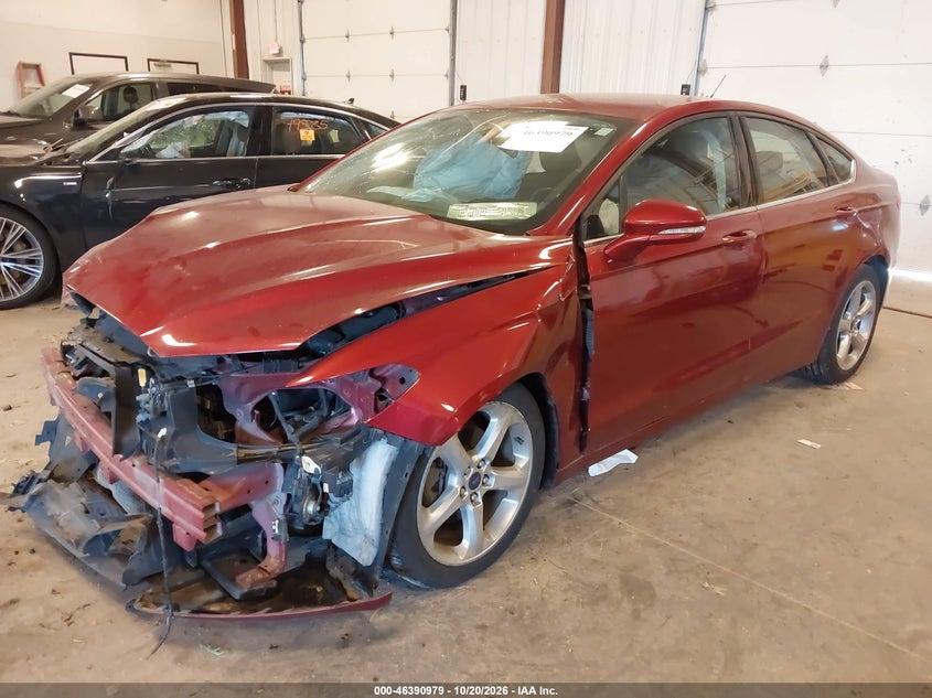 Vin: 3fa6p0h76gr118738, lot: 46891337, ford fusion se 20162