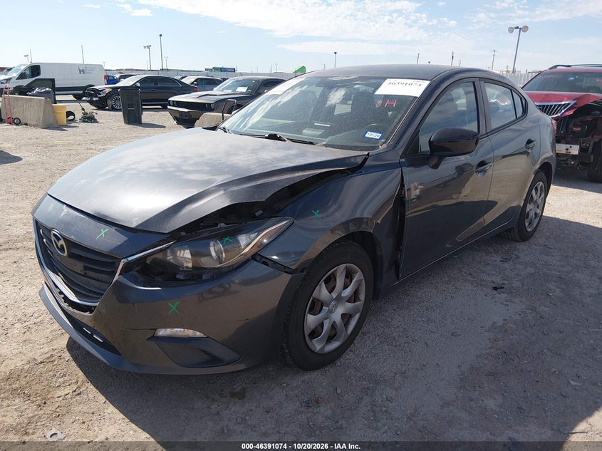 2015 Mazda Mazda3 I Sv, All Over, IAAI, VIN JM1BM1T78F1243263 — photo 2