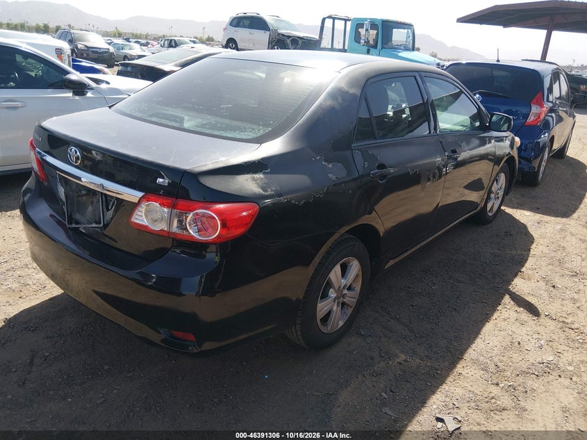 Vin: 2t1bu4ee4bc592374, lot: 46891664, toyota corolla le 20114