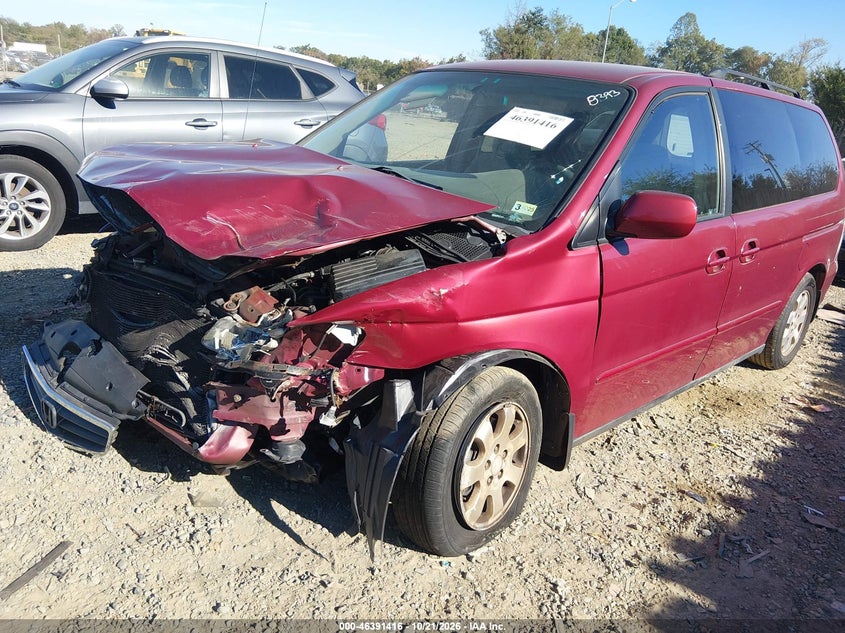 2004 Honda Odyssey Ex, Left Side, IAAI, VIN 5FNRL18814B087915 — photo 2