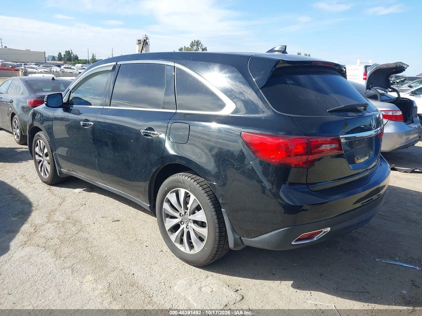 Vin: 5fryd4h43gb008545, lot: 46891850, acura mdx technology   acurawatch plus packages/technology package 20163