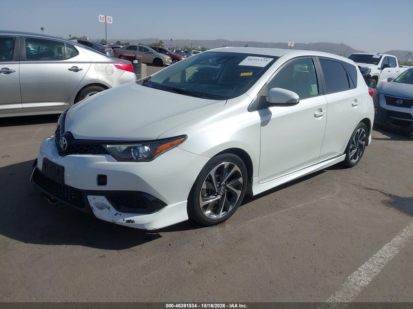 Vin: jtnkarje9hj523894, lot: 46891892, toyota corolla im 20172