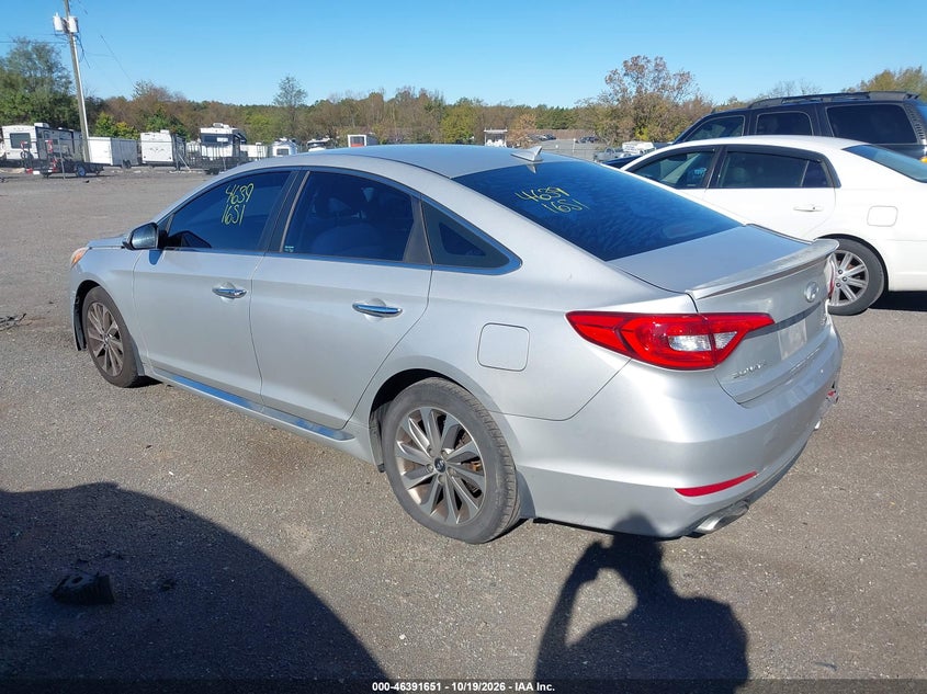 Vin: 5npe34af0fh202243, lot: 46892009, hyundai sonata sport 20153