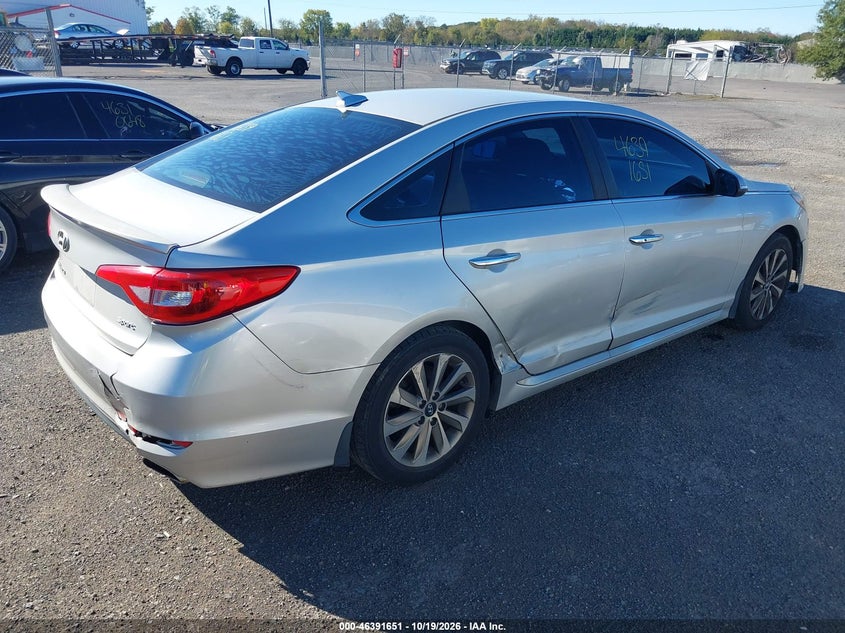 Vin: 5npe34af0fh202243, lot: 46892009, hyundai sonata sport 20154