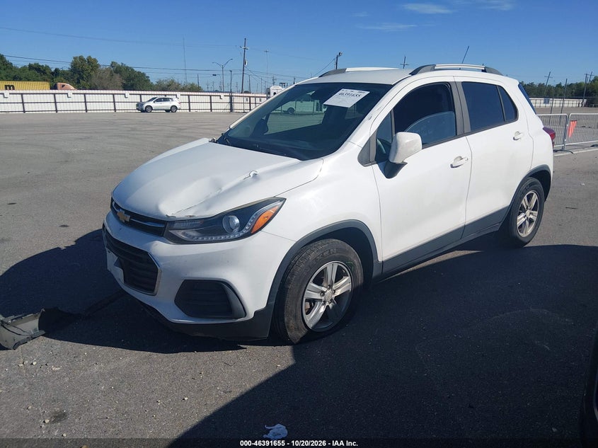 2021 Chevrolet Trax Fwd Lt, Front End, IAAI, VIN KL7CJLSB9MB343178 — photo 2