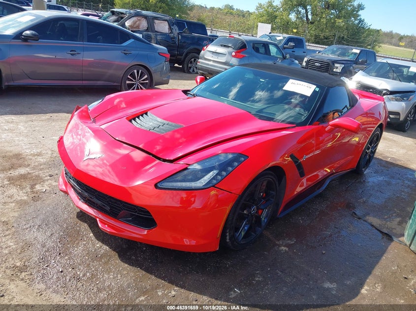 Vin: 1g1ym3d71e5113622, lot: 46892017, chevrolet corvette stingray z51 20142