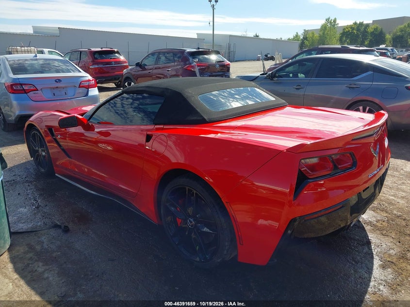 Vin: 1g1ym3d71e5113622, lot: 46892017, chevrolet corvette stingray z51 20143