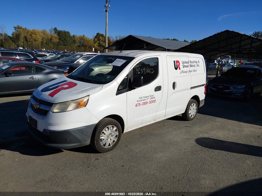 2015 Chevrolet City Express 1Ls, По кругу, IAAI, VIN 3N63M0YN6FK708883 — фото 2