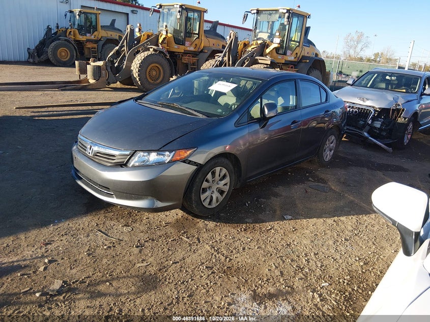 Vin: 19xfb2f51ce382814, lot: 46892044, honda civic lx 20122