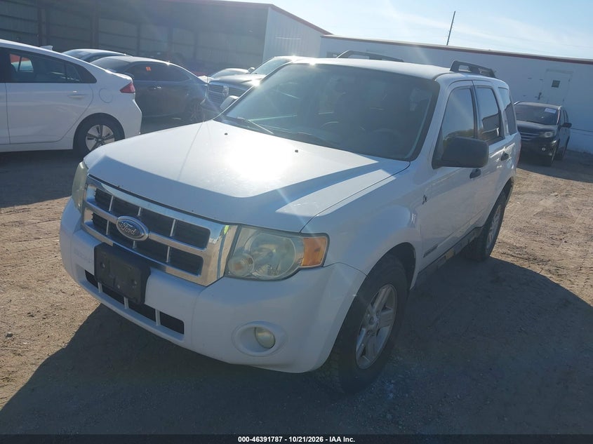 2008 Ford Escape Hybrid, Rear, IAAI, VIN 1FMCU49H08KE00363 — photo 2