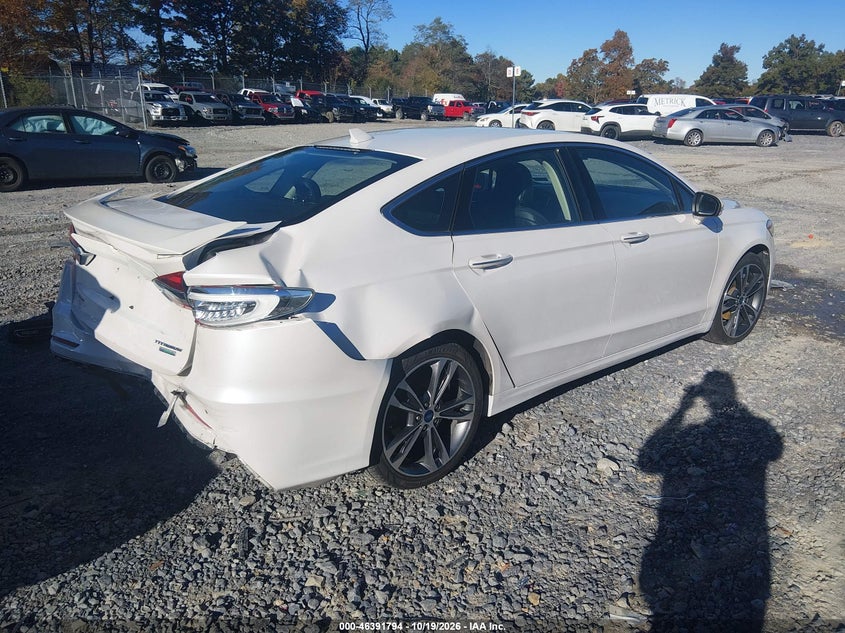 Vin: 3fa6p0k93kr193920, lot: 46892152, ford fusion titanium 20194