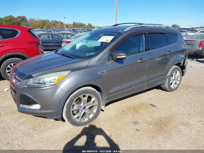 2014 Ford Escape Titanium, Удар сзади, IAAI, VIN 1FMCU9J92EUE33110 — фото 2